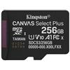 Kingston Technology 256GB micSDXC Canvas Select Plus Gen3 150R A1 [Adattatore SD