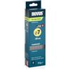 NOVUS TOOLS Bastoncini di colla a caldo trasparenti, diametro 7 mm, 40 | Bastoncini di colla trasparenti (200 x 7 mm) per legno, carta, plastica, pelle o schiuma, ideali per artigianato e
