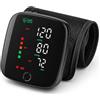 LEOFLA Sfigmomanometro Digitale da Polso Automatico con Display LCD, Ricarica USB, Rilevazione Frequenza Cardiaca e Salvataggio Dati Misurazioni