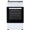 Aspes Cucina a gas butano, 4 zone di cottura, forno 55 l, bianco, AKG4501, controllo manuale, 2 programmi di cottura, vano bombola, vetro su porta a doppio strato, coperchio apribile