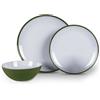 Kampa Fern Green Set Piatti Melamina 12 Pezzi per 4 Persone