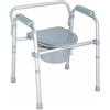 Moretti Sedia Comoda WC Pieghevole Multifunzione 4 in 1 per anziani e disabili Moretti