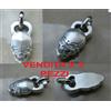 3 PENDENTE CIONDOLO COLLANA PESO KETTLEBELL ARGENTO TESCHIO MADE IN ITALY 2019