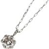 Nessuno Nuovissima rara collana con ciondolo in diamante rosa naturale Pt900 0,198 ct...