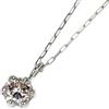 Nessuno Nuovissima rara collana con ciondolo in diamante rosa naturale Pt900 0,148 ct...