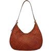 Dragon Diffusion 8021 Tan Black Edge Women's Shoulder Bag 151104520 [U]