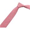 Cravatta lino cotone 6 cm per profilo per slim unisex per incontri sociali