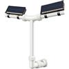 Fontana per solare Piscina Wireless Doppio Ugello Spruzzatore 0,5-3m Regolazione