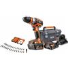 AEG Kit Trapano elettrico avvitatore a batteria percussione 18V AEG BSB18C2X-X02TB