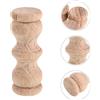4 Pcs Capitello Decorativo in Legno Massello Pali Di Per Letto Tappi Decorativi