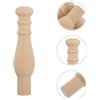 4 Pcs Capitello Decorativo in Legno Massello Pali Di Per Letto Tappi Decorativi