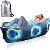 Dwafill Divano Gonfiabile Portatile 185 * 70CM Sedia Gonfiabile Spiaggia Poltrona Mare