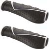 Velo Coppia Manopole Bici MTB City Bike Comfort 130 mm Colore Nero/Grigio/Bianco VELO