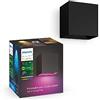 Philips Hue White and Color Ambiance, Lampada da Parete per Esterni Resonate, Di