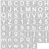 SZXMDKH 62 stencil a forma di lettere e numeri 7,6 cm lavabili e riutilizzabili in