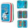 Astuccio 3 Zip Interno Giotto Gennari Forza Napoli Scuola Elementare Nuovo