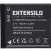 EXTENSILO Batteria per Panasonic Lumix DMC-FX78N DMC-FX78K DMC-FX78P DMC-FX78A 700mAh 3,7V