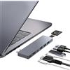 USB C HUB 8 IN 2 ADATTATORE THUNDERBOLT 4 HDMI PER MACBOOK AIR PRO M1 M5