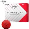 Callaway Palline da golf Callaway SUPERSOFT 1 dozzina 12 palline rosse Giappone...
