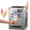 VEVOR Macchina per Gelato Commerciale 21 QT/H Gelato Soft da Banco a 3 Gusti da 1800 W, 2 Tramogge 4 L, 2 Cilindri 1,8 L, Pannello LCD, Preraffreddamento Automatico, per Snack Bar Ristorante