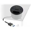 DeLOCK 2 Port Tisch-Hub 2 x SuperSpeed USB Typ-A und Card Reader für SD