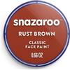Snazaroo - Pittura Per Viso e Corpo, Trucchi da Viso per Travestimenti, per Bambini e Adulti, 18ML, Colore Marrone Ruggine