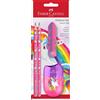 FABER-CASTELL - Set Da Scrittura Unicorno Con Matite, Temperino E Gomma