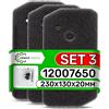 SPUGNA FILTRO ASCIUGATRICE 3 PEZZI 228X128X20MM PER BOSCH SIEMENS ACCESSORI