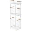Carrello con Cestini a Rete Traspirante Carrello da Cucina con Ruote Regolabili