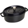 STAUB Cocotte, Gusseisen Bräter, Alle Herdarten inkl Induktion, Oval 29 cm, 4,25