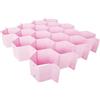 Organizer Scomparti Cassetto Honeycomb In PVC Per Intimo Calzini Bianco Rosa