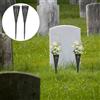 2 Pcs Grave Vase Cone Cemetery for Decoration Vasi Per Cimitero Portafiori