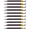 PILOT Ricariche per penne a gel G2 07 in set da 10 pezzi di colore nero
