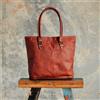 PARRY'S LEATHER WORLD Borsa Shopper Vintage Vera Pelle di Capra Marrone