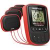 Sport-ELEC Multisport Pro - Elettrostimolatore Muscolare Completo Multiprogramma, Rosso, 130x70x20 mm
