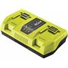 Ryobi Caricabatterie Doppio Originale 36V MAX POWER 6A, Ricarica 2 Batterie, Compatibile con Tutte le Batterie Ryobi 36V MAX POWER, RY36C2PA