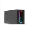 Noua Zeus 600VA RGB Gruppo di Continuità per Computer PC UPS Line Interactive 600VA / 360 Watt, AVR, 2 Uscite Schuko, Porta di Ricarica USB 5V/2A