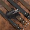 Fodero per coltello in pelle PU Fodero fatto a mano per caccia, campeggio,