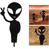 Spina di Outer Space Alien Plug-in Carino in Piedi Silhouette Cortile Cortile