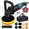 Eneacro Lucidatrice auto rotativa 1400W, kit completo, 7 velocità, professionale