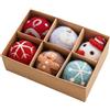 Set Addobbi di Natale Lana Feltro Fiocco di Neve Palline Decorazioni Ross