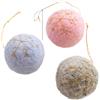 Set Addobbi di Natale Lana Feltro Fiocco di Neve Palline Decorazioni Ross