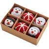 Set Addobbi di Natale Lana Feltro Fiocco di Neve Palline Decorazioni Ross