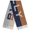 Bally Logo Jacquard Two-Tone Fringe Scarf 152202290 [U]