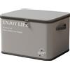 Scatola Organizer Pieghevole Non Tessuto per Vestiti Coperte Giocattoli 45x30x30