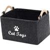 Scatola Portaoggetti Portatile per Animali Domestici in Feltro con per Or