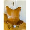 PARRYS LEATHER WORLD Sedia Farfalla in Pelle Di Bufalo Vintage Marrone Chiaro Pieghevole BKF
