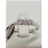 Anello in oro bianco 750 18 kt carati con 3 diamanti carati 0,27 trilogy +2840