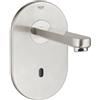 Grohe 36335SD0 Eurosmart Cosmo E Rubinetto Elettronico con Fotocellula per Lavabo, Installazione a Parete, Inox Satinato