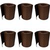 Workinghouse Rotolo Frangivisto in Polyrattan per Recinzione Esterna - Strisce Resistenti all